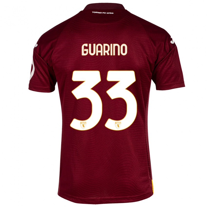 Niño Camiseta Rita Guarino #33 Rojo Oscuro 1ª Equipación 2023/24 La Camisa México