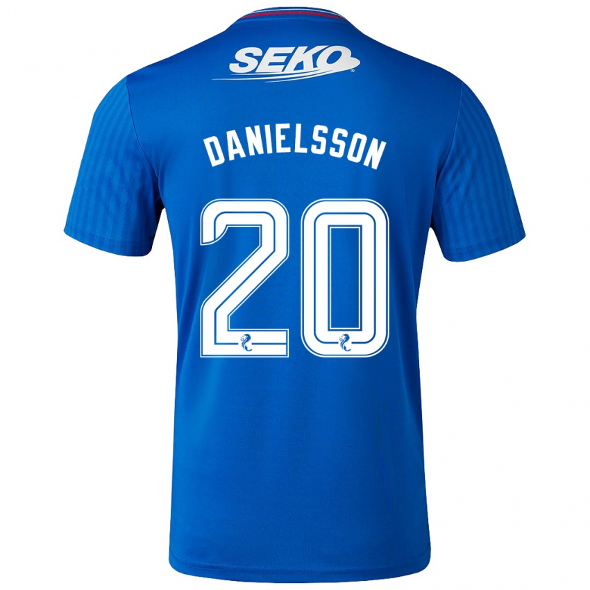 Niño Camiseta Jenny Julia Danielsson #20 Azul 1ª Equipación 2023/24 La Camisa México