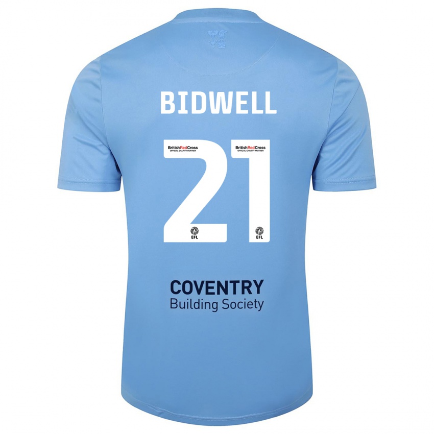 Niño Camiseta Jake Bidwell #21 Cielo Azul 1ª Equipación 2023/24 La Camisa México