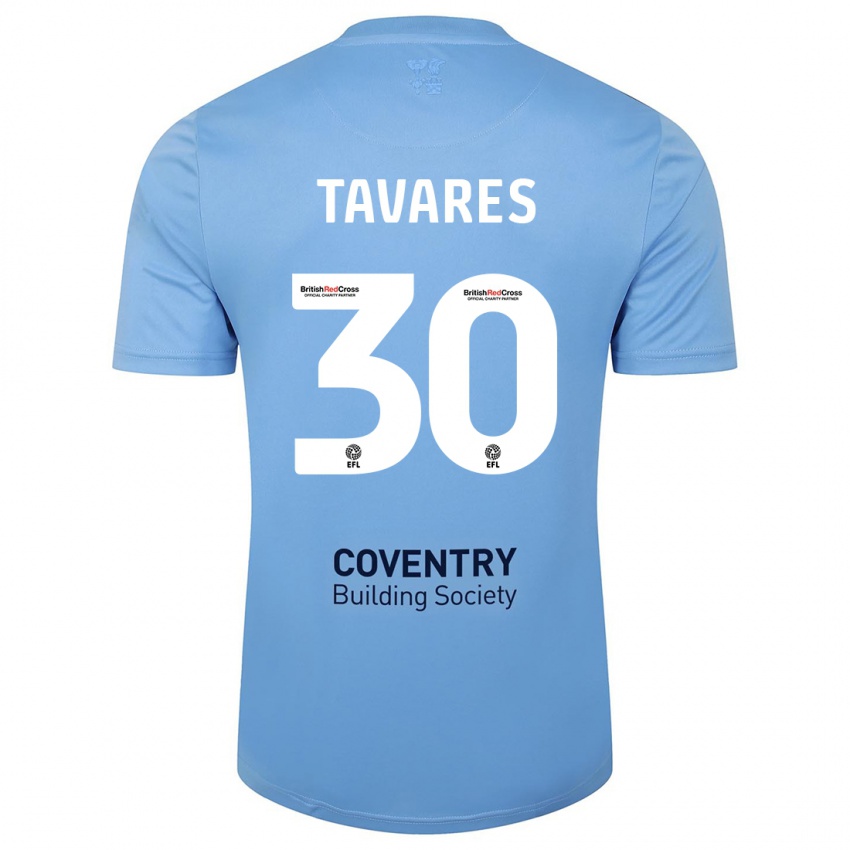 Niño Camiseta Fábio Tavares #30 Cielo Azul 1ª Equipación 2023/24 La Camisa México