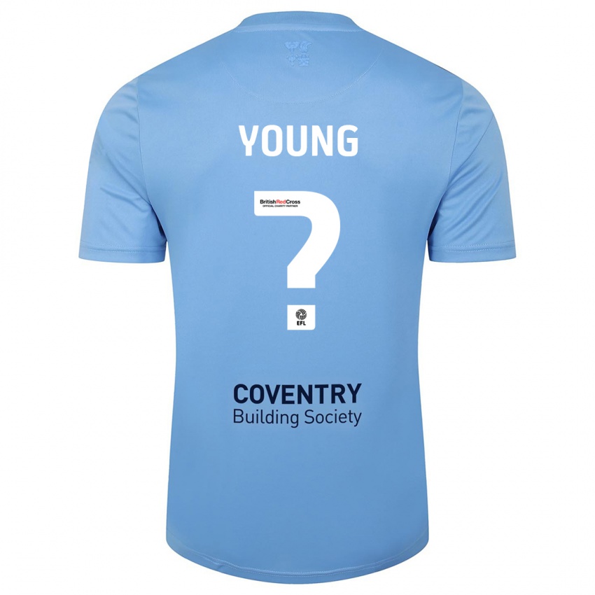 Niño Camiseta Shay Young #0 Cielo Azul 1ª Equipación 2023/24 La Camisa México