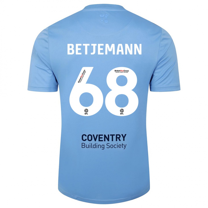 Niño Camiseta Elliot Betjemann #68 Cielo Azul 1ª Equipación 2023/24 La Camisa México