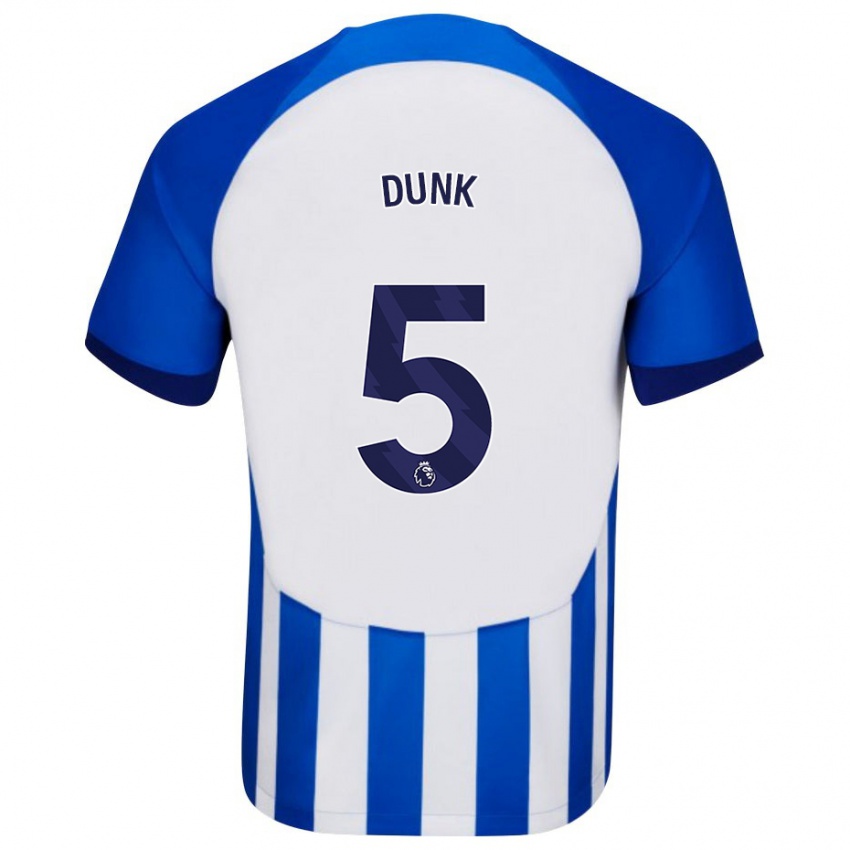 Niño Camiseta Lewis Dunk #5 Azul 1ª Equipación 2023/24 La Camisa México