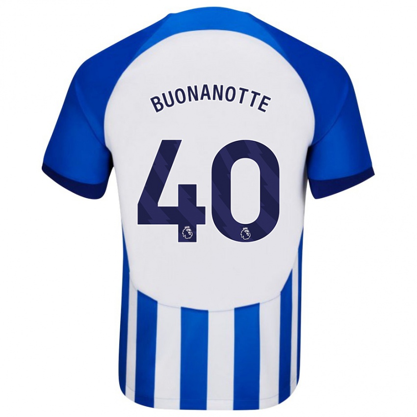 Niño Camiseta Facundo Buonanotte #40 Azul 1ª Equipación 2023/24 La Camisa México