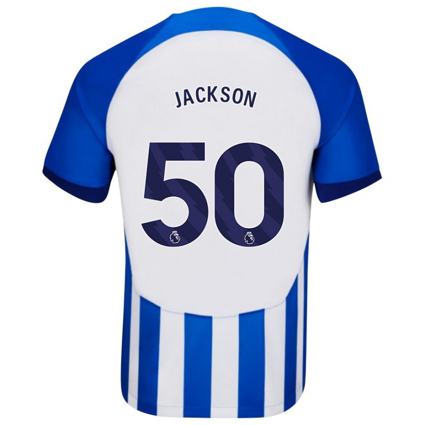 Niño Camiseta Ben Jackson #50 Azul 1ª Equipación 2023/24 La Camisa México