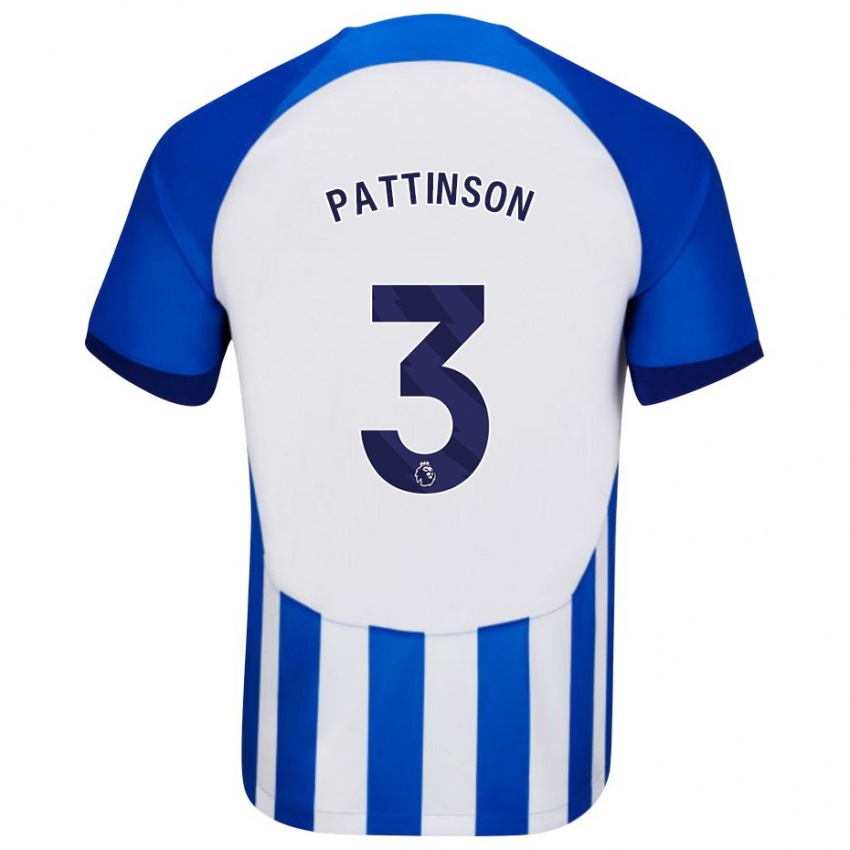 Niño Camiseta Poppy Pattinson #3 Azul 1ª Equipación 2023/24 La Camisa México