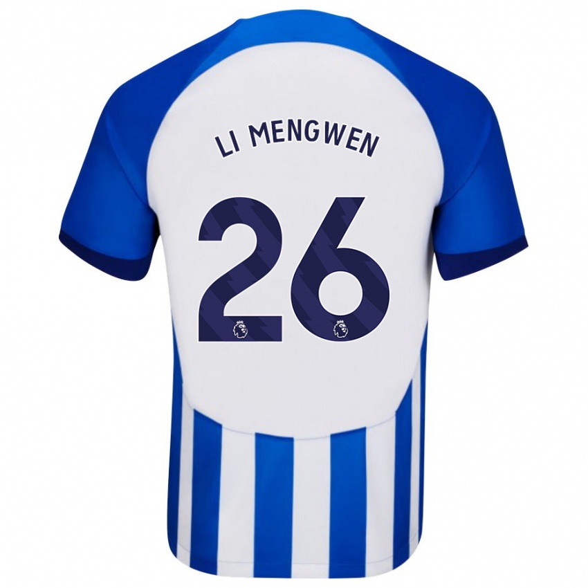 Niño Camiseta Li Mengwen #26 Azul 1ª Equipación 2023/24 La Camisa México