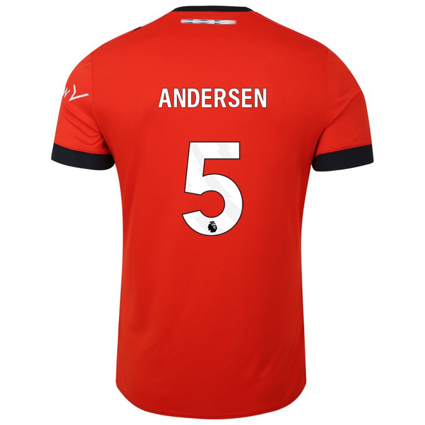 Niño Camiseta Mads Andersen #5 Rojo 1ª Equipación 2023/24 La Camisa México