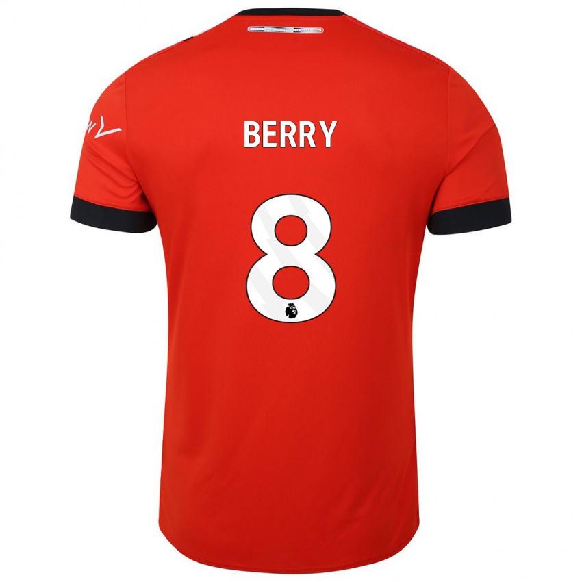 Niño Camiseta Luke Berry #8 Rojo 1ª Equipación 2023/24 La Camisa México