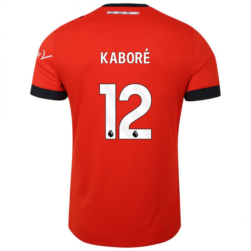 Niño Camiseta Issa Kabore #12 Rojo 1ª Equipación 2023/24 La Camisa México
