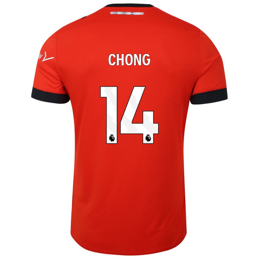 Niño Camiseta Tahith Chong #14 Rojo 1ª Equipación 2023/24 La Camisa México