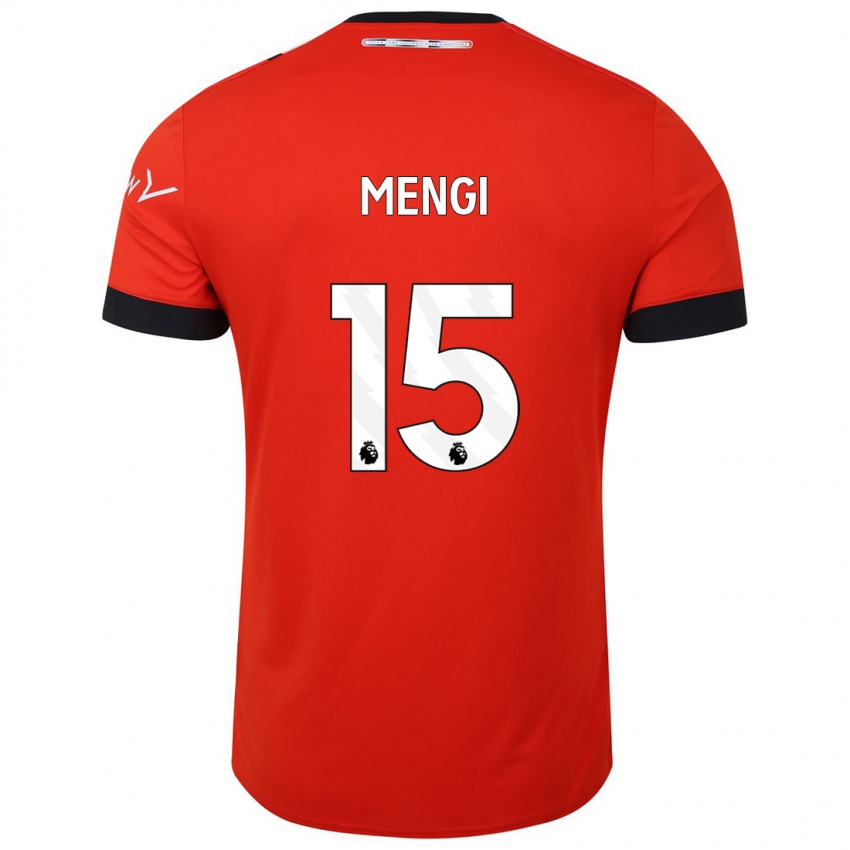 Niño Camiseta Teden Mengi #15 Rojo 1ª Equipación 2023/24 La Camisa México