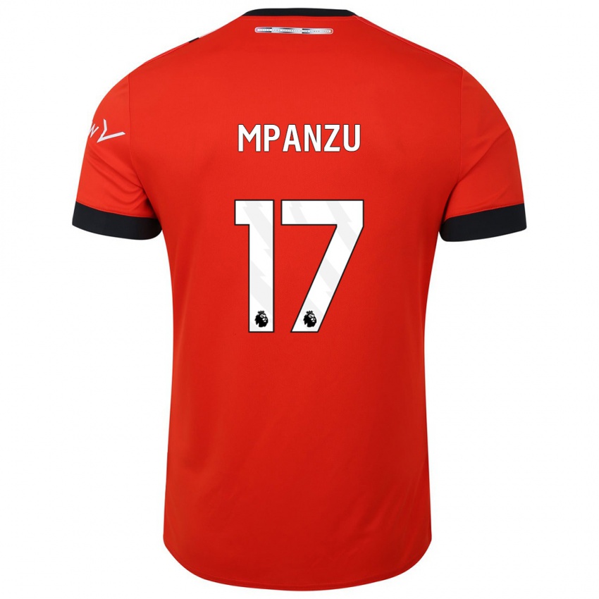 Niño Camiseta Pelly Ruddock Mpanzu #17 Rojo 1ª Equipación 2023/24 La Camisa México