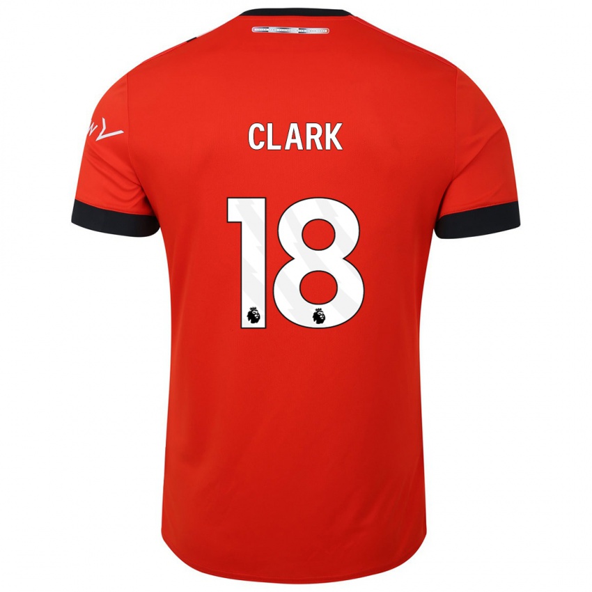 Niño Camiseta Jordan Clark #18 Rojo 1ª Equipación 2023/24 La Camisa México