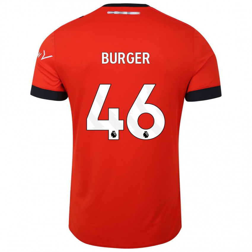 Niño Camiseta Jake Burger #46 Rojo 1ª Equipación 2023/24 La Camisa México