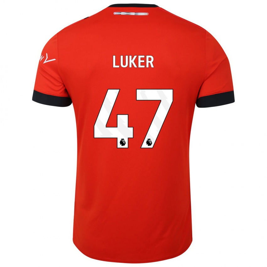 Niño Camiseta Jayden Luker #47 Rojo 1ª Equipación 2023/24 La Camisa México