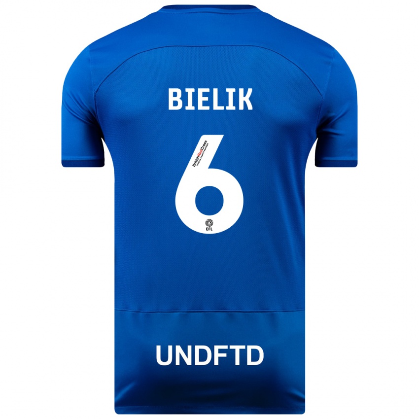 Niño Camiseta Krystian Bielik #6 Azul 1ª Equipación 2023/24 La Camisa México