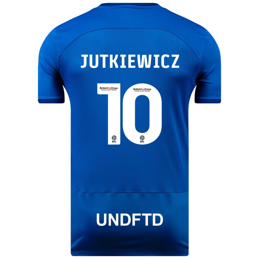 Niño Camiseta Lukas Jutkiewicz #10 Azul 1ª Equipación 2023/24 La Camisa México