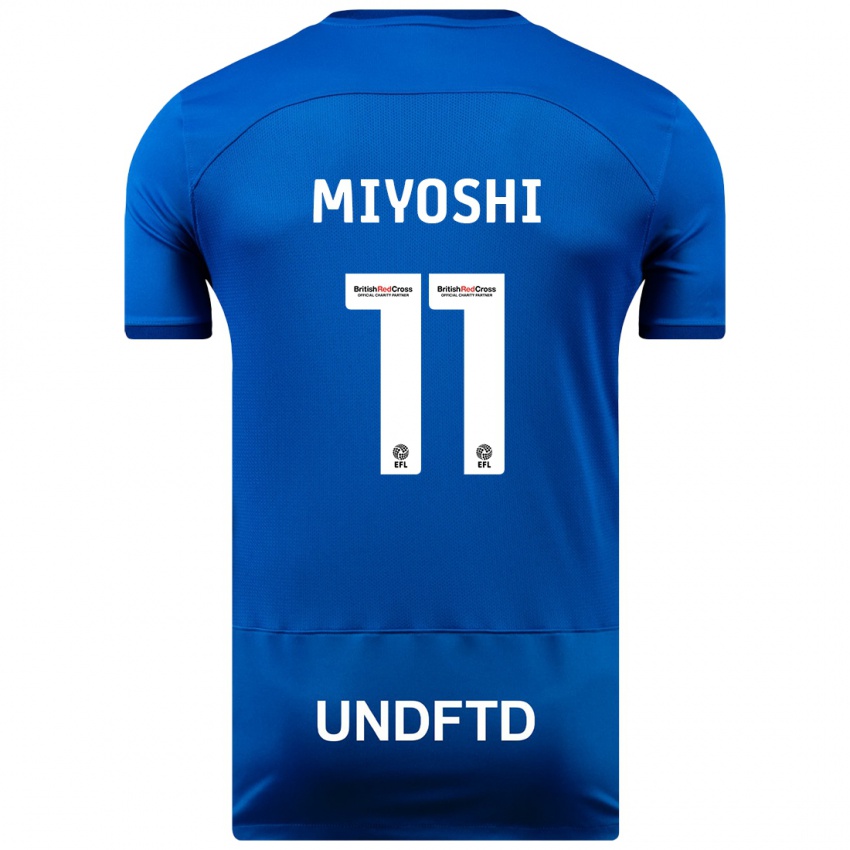 Niño Camiseta Koji Miyoshi #11 Azul 1ª Equipación 2023/24 La Camisa México