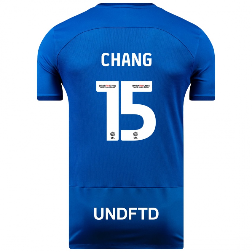 Niño Camiseta Alfie Chang #15 Azul 1ª Equipación 2023/24 La Camisa México