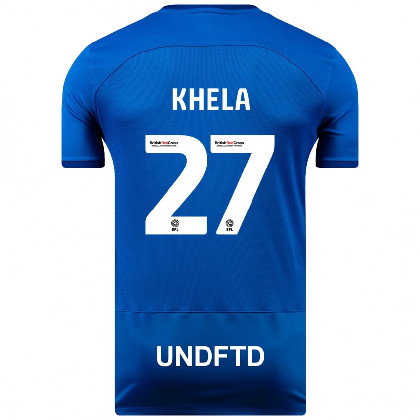 Niño Camiseta Brandon Khela #27 Azul 1ª Equipación 2023/24 La Camisa México