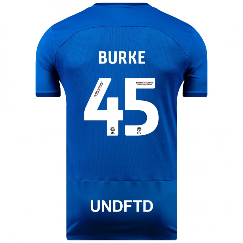 Niño Camiseta Oliver Burke #45 Azul 1ª Equipación 2023/24 La Camisa México