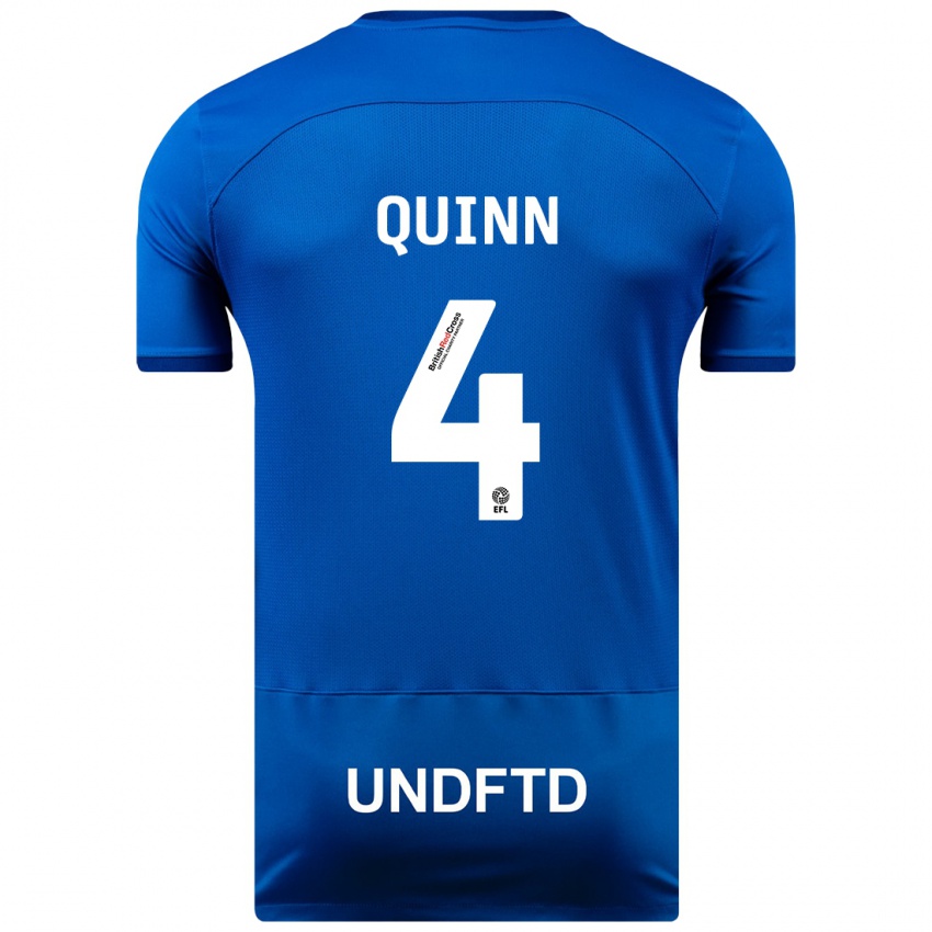 Niño Camiseta Louise Catherine Quinn #4 Azul 1ª Equipación 2023/24 La Camisa México