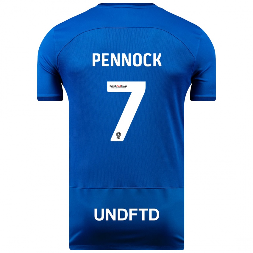 Niño Camiseta Jade Pennock #7 Azul 1ª Equipación 2023/24 La Camisa México