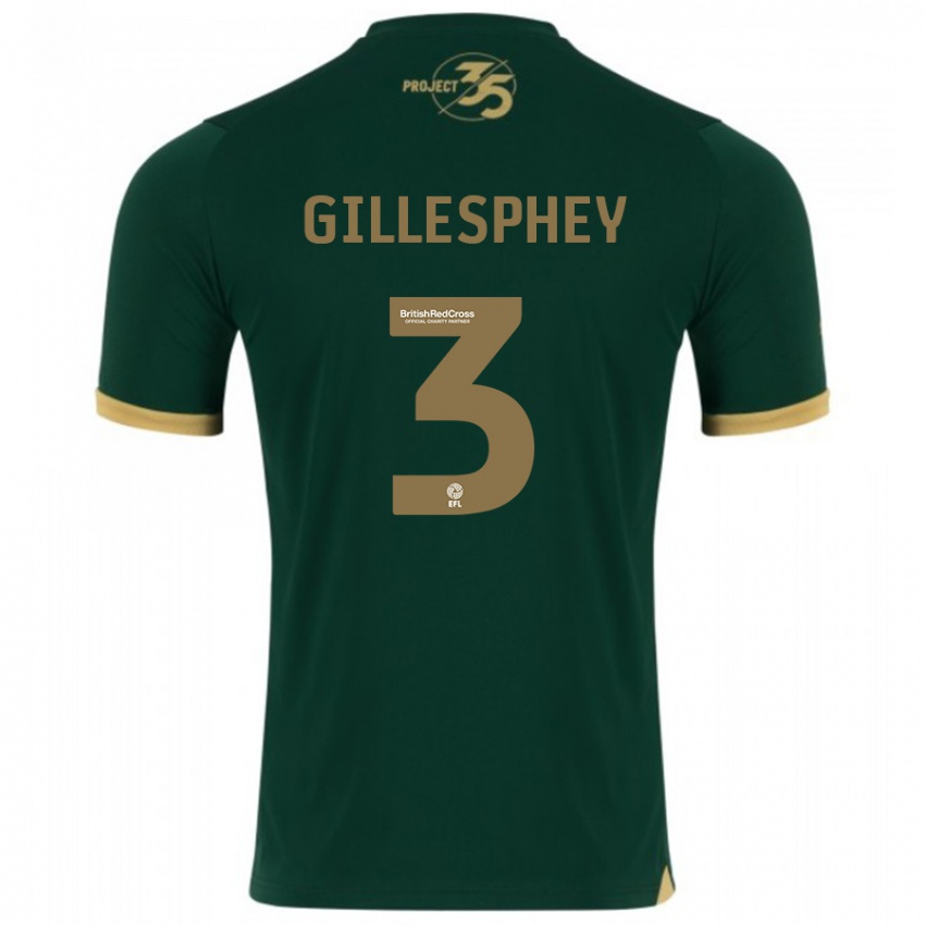 Niño Camiseta Macaulay Gillesphey #3 Verde 1ª Equipación 2023/24 La Camisa México