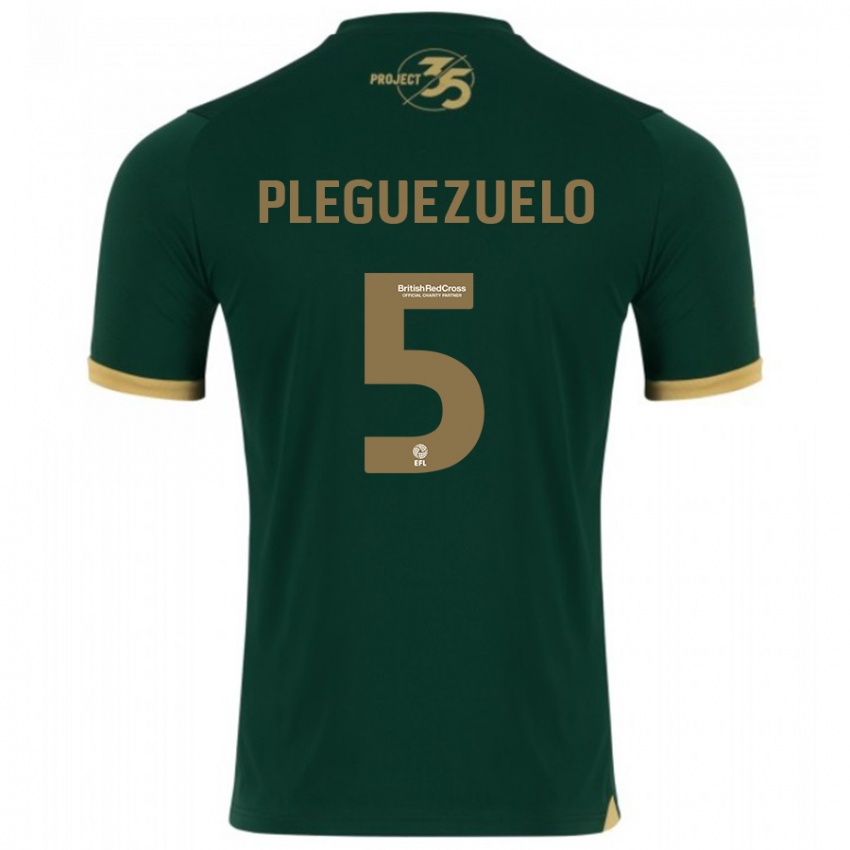 Niño Camiseta Julio Pleguezuelo #5 Verde 1ª Equipación 2023/24 La Camisa México