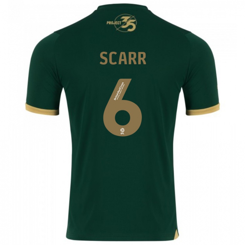 Niño Camiseta Dan Scarr #6 Verde 1ª Equipación 2023/24 La Camisa México