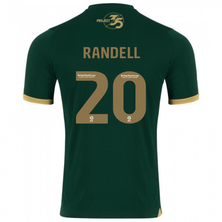 Niño Camiseta Adam Randell #20 Verde 1ª Equipación 2023/24 La Camisa México