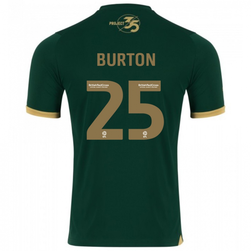 Niño Camiseta Callum Burton #25 Verde 1ª Equipación 2023/24 La Camisa México