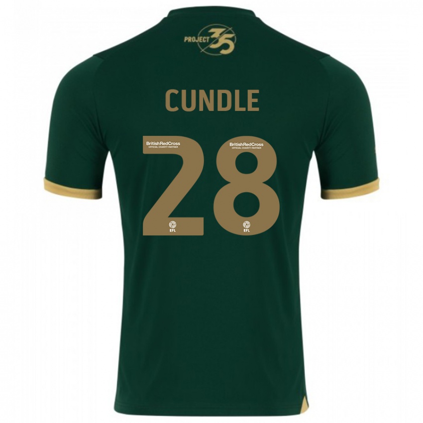 Niño Camiseta Luke Cundle #28 Verde 1ª Equipación 2023/24 La Camisa México