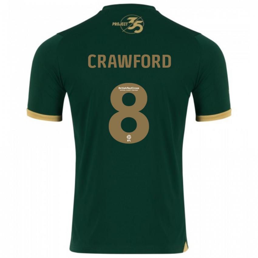 Niño Camiseta Imy Crawford #8 Verde 1ª Equipación 2023/24 La Camisa México