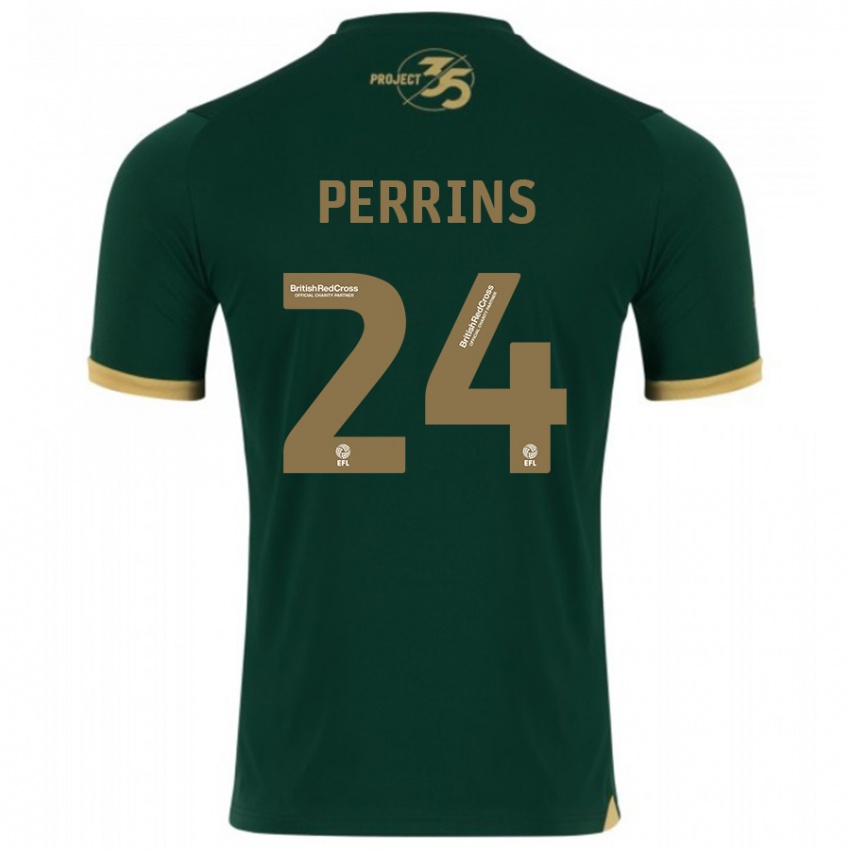 Niño Camiseta Grace Perrins #24 Verde 1ª Equipación 2023/24 La Camisa México