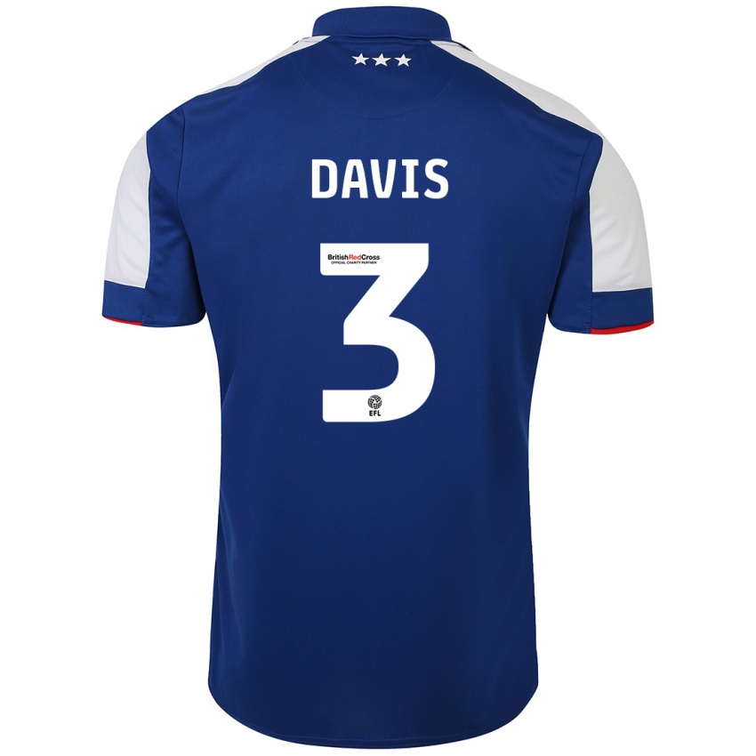 Niño Camiseta Leif Davis #3 Azul 1ª Equipación 2023/24 La Camisa México