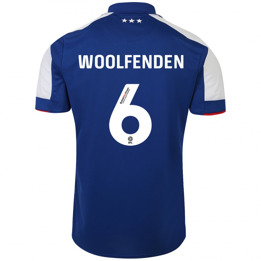 Niño Camiseta Luke Woolfenden #6 Azul 1ª Equipación 2023/24 La Camisa México