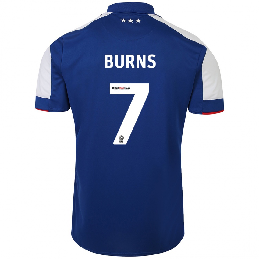 Niño Camiseta Wes Burns #7 Azul 1ª Equipación 2023/24 La Camisa México