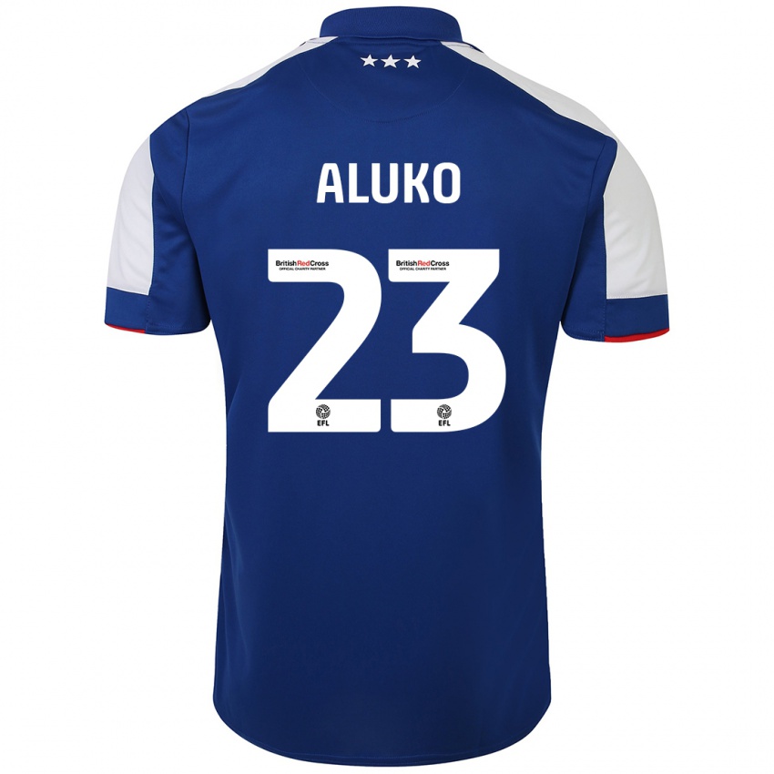 Niño Camiseta Sone Aluko #23 Azul 1ª Equipación 2023/24 La Camisa México