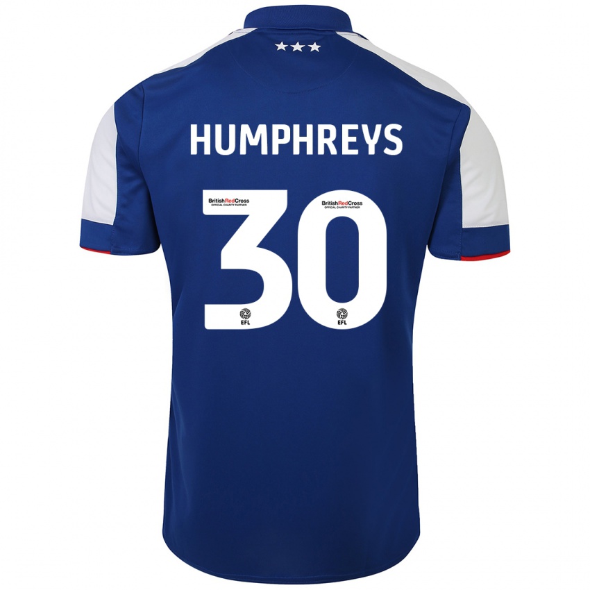 Niño Camiseta Cameron Humphreys #30 Azul 1ª Equipación 2023/24 La Camisa México