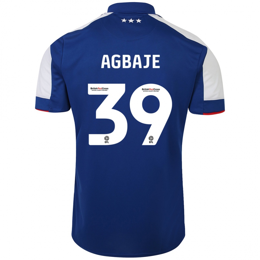 Niño Camiseta Edwin Agbaje #39 Azul 1ª Equipación 2023/24 La Camisa México