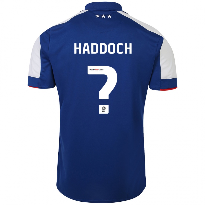Niño Camiseta Ben Haddoch #0 Azul 1ª Equipación 2023/24 La Camisa México