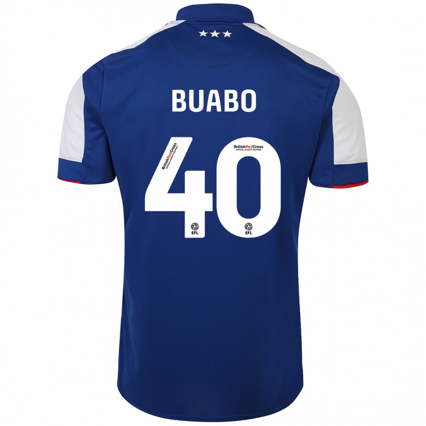 Niño Camiseta Gerard Buabo #40 Azul 1ª Equipación 2023/24 La Camisa México