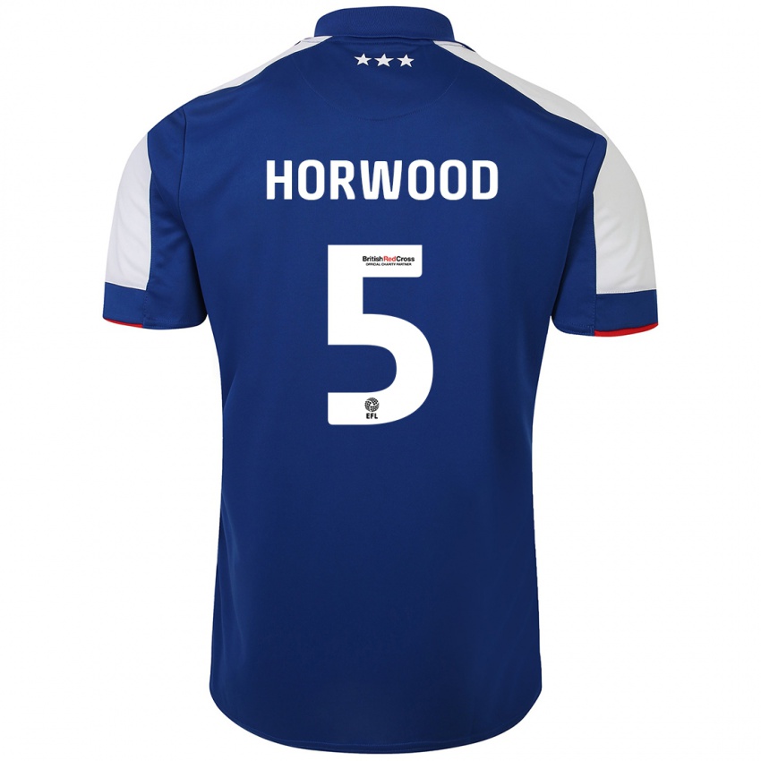 Niño Camiseta Bonnie Horwood #5 Azul 1ª Equipación 2023/24 La Camisa México