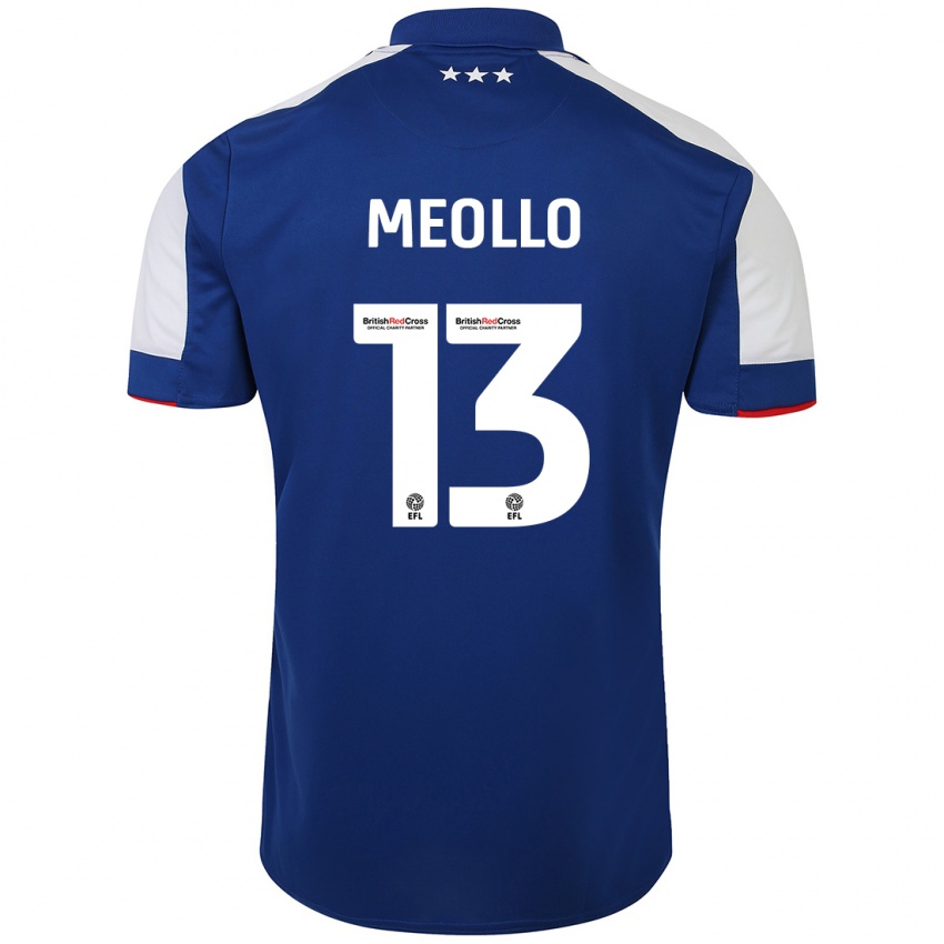 Niño Camiseta Nina Meollo #13 Azul 1ª Equipación 2023/24 La Camisa México