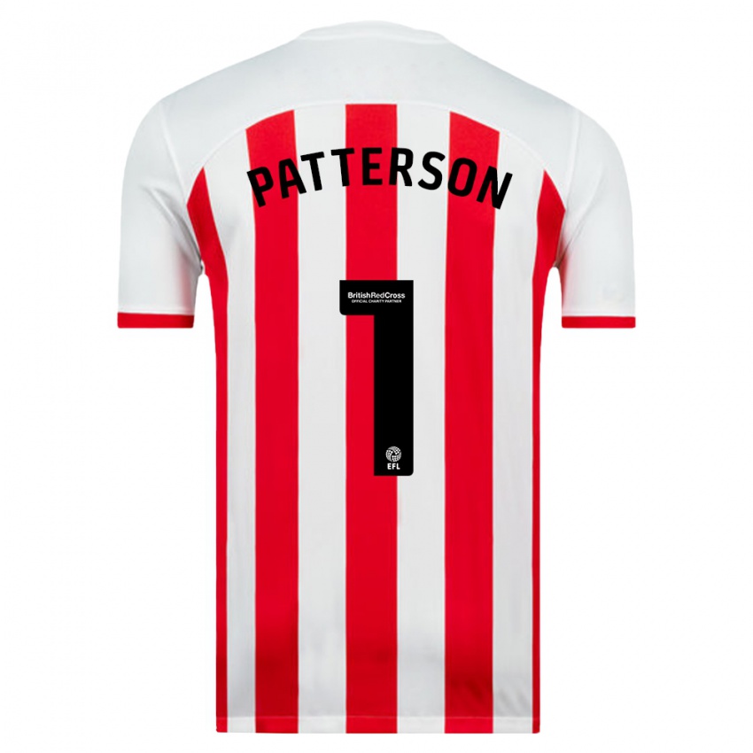 Niño Camiseta Anthony Patterson #1 Blanco 1ª Equipación 2023/24 La Camisa México