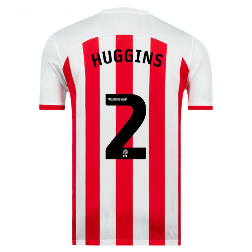 Niño Camiseta Niall Huggins #2 Blanco 1ª Equipación 2023/24 La Camisa México