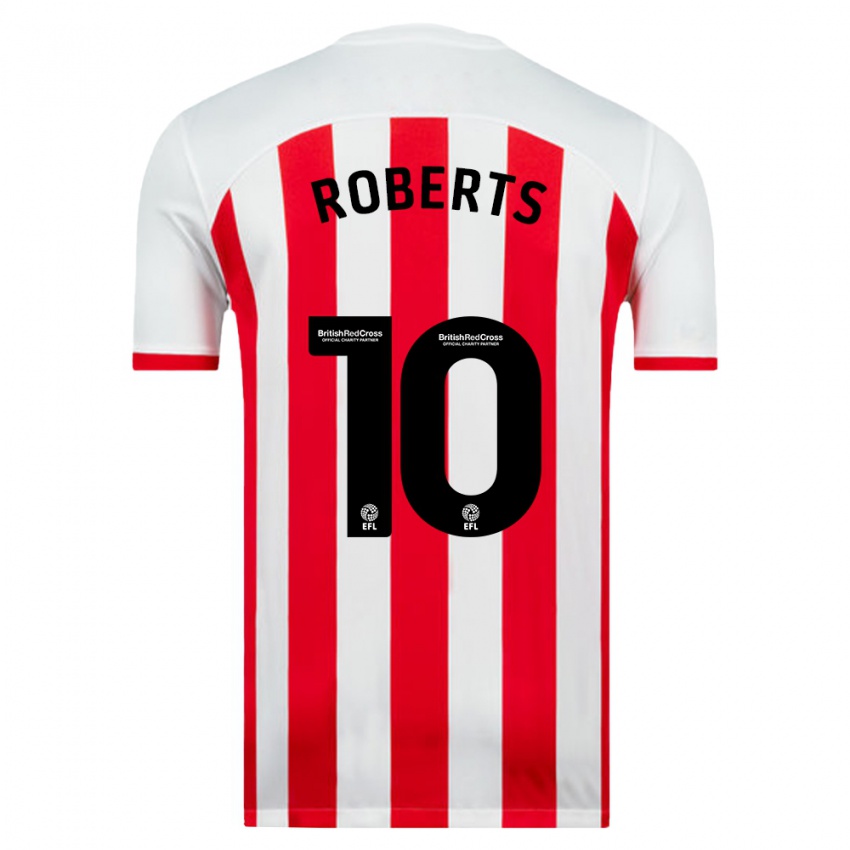 Niño Camiseta Patrick Roberts #10 Blanco 1ª Equipación 2023/24 La Camisa México