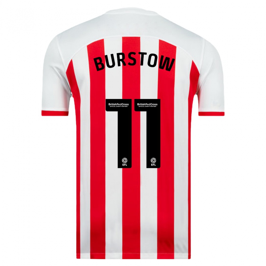 Niño Camiseta Mason Burstow #11 Blanco 1ª Equipación 2023/24 La Camisa México